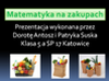 Projekt edukacyjny z matematyki "Matematyka na zakupach" 