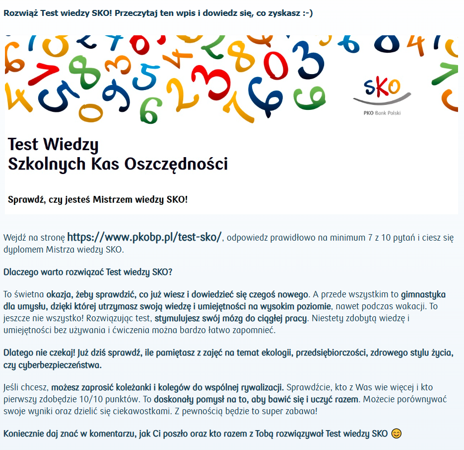 Test Wiedzy Ekonomicznej – rozpocznij przygotowania! - Szkolne Blogi