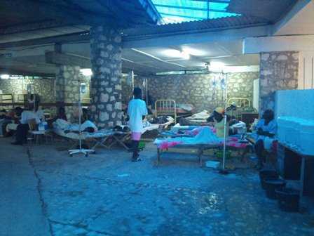 oddział choleryczny, Haiti