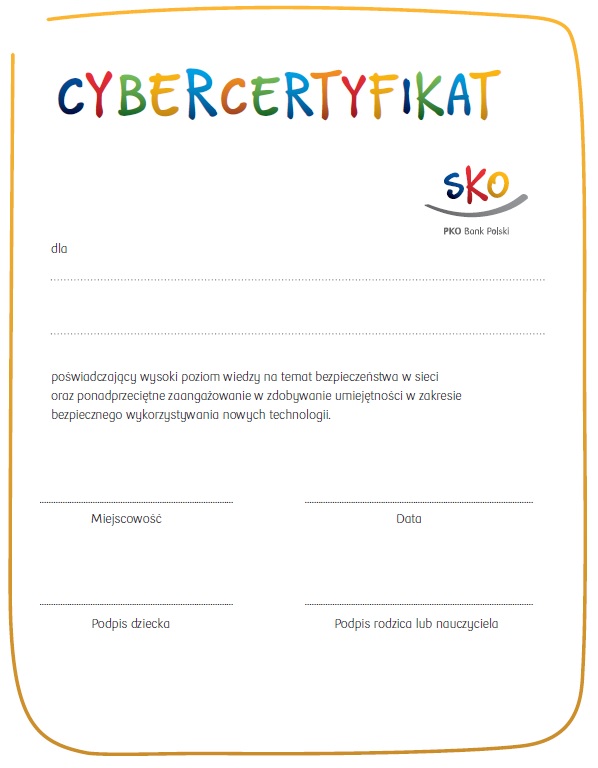 Znalezione obrazy dla zapytania: cybercertyfikat sko