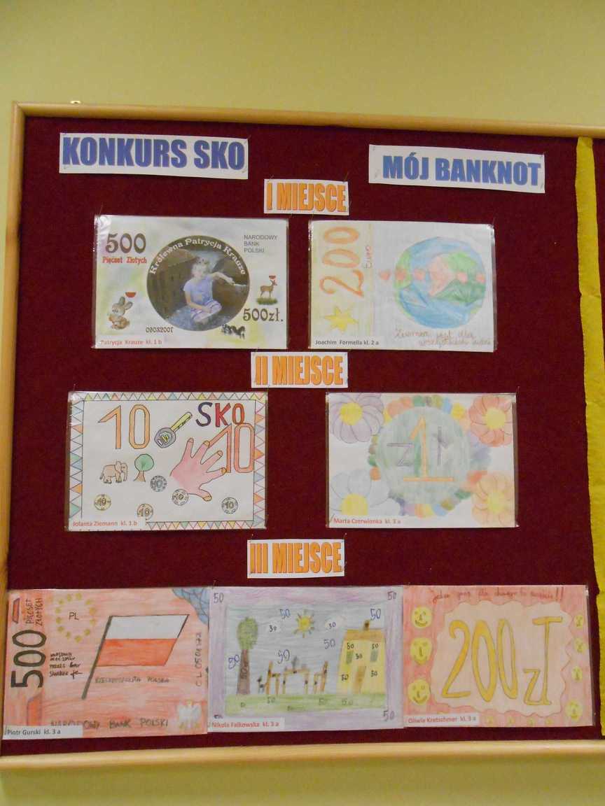 projekty banknotów