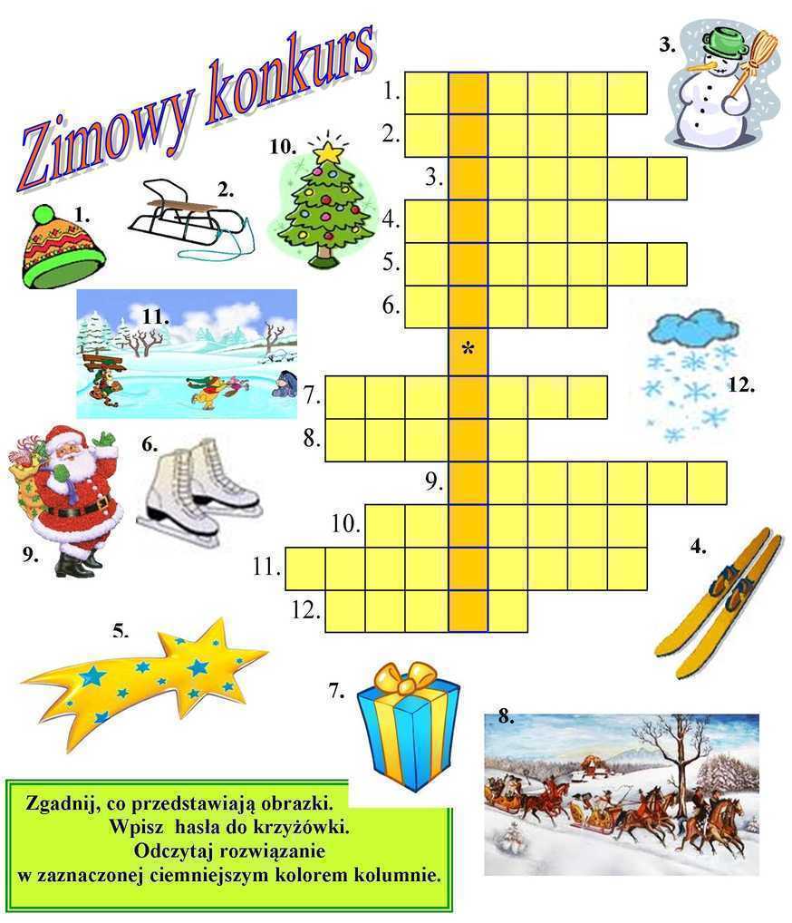 Darmowe Krzyżówki Dla Dzieci Online Zadanie 1 - Szkolne Blogi